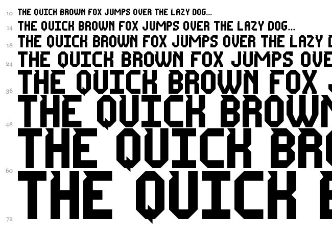Mr Tech-Ly St font waterfall